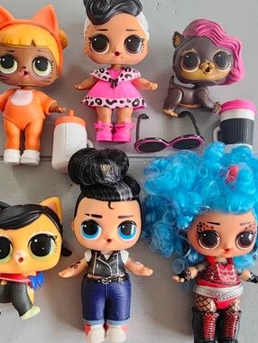 MGA LOL Surprise! Doll / Mixed Pet Lot of 6 Collection Mini Dolls Boy Girls